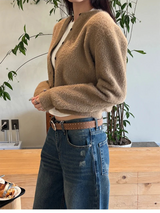 [F/W] ベーシックヘアラウンドネックカーディガン(3color)
