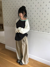 26FW★ [BAONHAUS] ポイデン バルーン バンディング ワイドパンツ