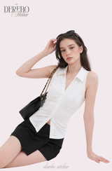 Steady Collar Halter Sleeveless Top