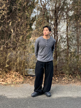 Twill Side Tuck Pants