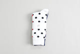 [3PACK] 1507 UNISEX DOT BASIC SOCKS - middle dot snow white colorpack