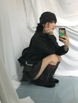 ダブルフリルプリンテッドスカート