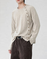 (UNISEX)フル ボタン ロングスリーブ