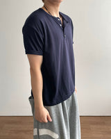 Day Henley neck Crop Short sleeve T