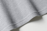 26SS★ Textured Henley Neck Long Sleeve T-Shirts