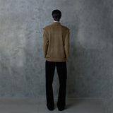 LACE-UP SHIRDIGAN: KHAKI
