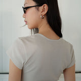 ボレロクロップTシャツ beige