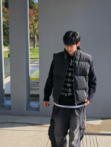 デニムパデッドベスト (2 colors)