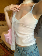 [Ofom] DEEP LACE SLEEVELESS
