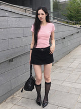 26SS★ [MADE] Ahen Basic Slim Short Sleeve T-shirt