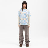 Twister Patchwork Tee - Light Blue