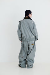 VARIETY PATCH SNAP JACKET ASH BLUE