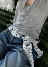 CORSAGE DOT SCARF