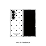 black love dot Z Fold series Standard Glass Phonecase