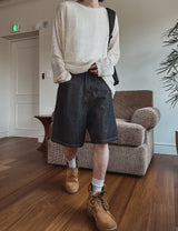 ゴディーノンフェイドバミューダデニムパンツ