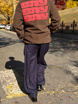 (UNISEX) ピンストライプフォーマルワイドスラックス