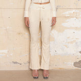 Textured Knit Training Pants [Ivory]