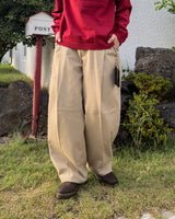 マレルワンタックワイドコットンパンツ