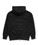 1976 Vintage Crack Twoway Hoodie Zip-Up_Black