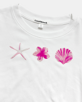 Sea Shell Graphic Crop Tee