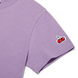 SIGNATURE BIG CHERRY CROP T-SHIRT - PURPLE