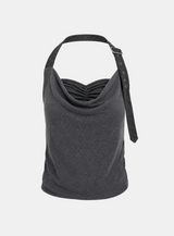 Livia Buckle Halter Top