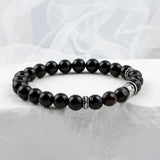 SVB-188 Cut Natural Stone Onyx Bracelet Lucky Bracelet