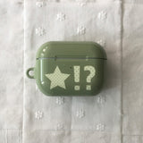 Star polka dot lime lemon glossy AirPods case