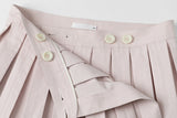 Button wrap skirt