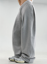 2000 ユニッツソルド❤🥰ファーストショッピング❤ S-XL❤ フリース❤ サイドプリーツワイドバルーントレーニングパンツ