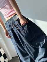 Chain Stitch Raw Denim Balloon Pants 1color