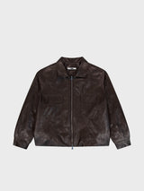 Eco Leather Bomber Jacket_Brown