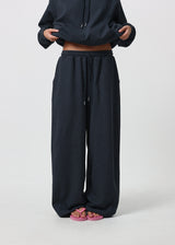 [B-BASIC] Waffle Wide Two-Way Pants