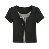 Sora Layered Button Top