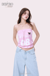 Weasel sporty sleeveless tube top