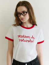 MAISON DE ROLA RINGER T-SHIRT WH+RD