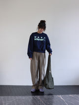 リバーシブルポケットバッグ (BEIGE & KHAKI)