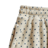 Mini Dot Fleece Pants (cream)