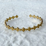 Golden Rhombus Bangle