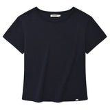 KIRSH プレーンチェリーセミクロップTシャツ 【ダークネイビー】
