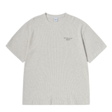25SS EMBO LOGO WAFFLE SHORT SLEEVE T-SHIRT IVORY