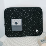 Star pocket notebook pouch_black