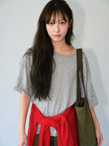 ボヘミアンデストロイドTシャツ (メランジグレー)