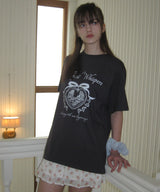 April Whisper Oversized Fit Short Sleeve T-shirt ( 2 colors )