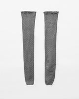 preto dot high knee socks