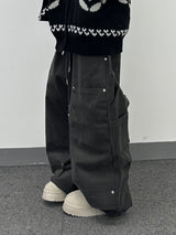 peach double-knee big work pants