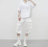 (Unisex) ポスティストリングカラーリングTシャツ