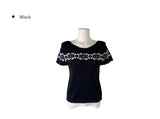 Ulba Snowflake Nordic Short Sleeve Knit