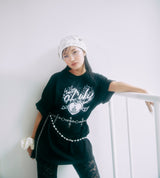 Collaboration over size T-shirt - BLACK | HARUKI HAMANO × VENHIT 