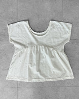EMBOSSED OFF-SHOULDER TEE